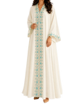Turquoise Bloom Abaya