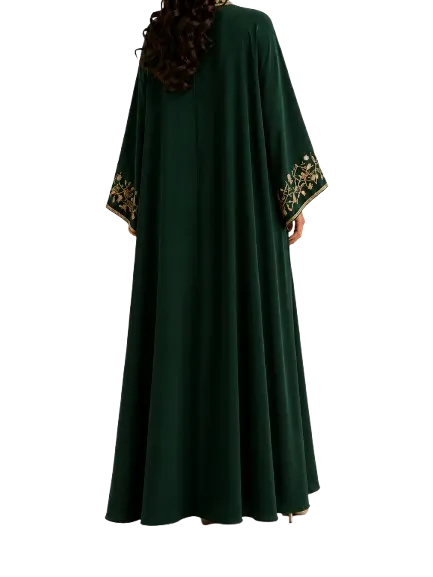 The Noura Gold Vine Abaya