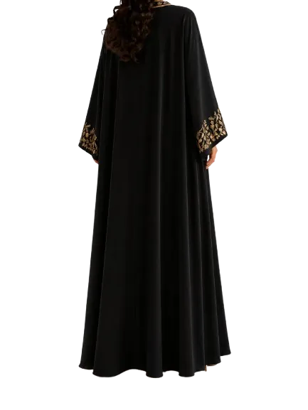 The Noura Gold Vine Abaya