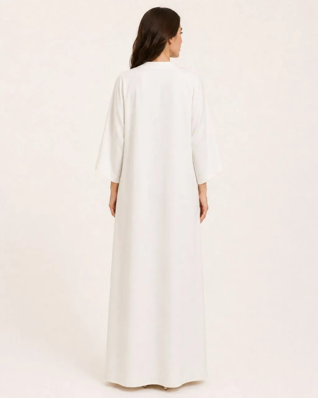 Silver Petal Abaya