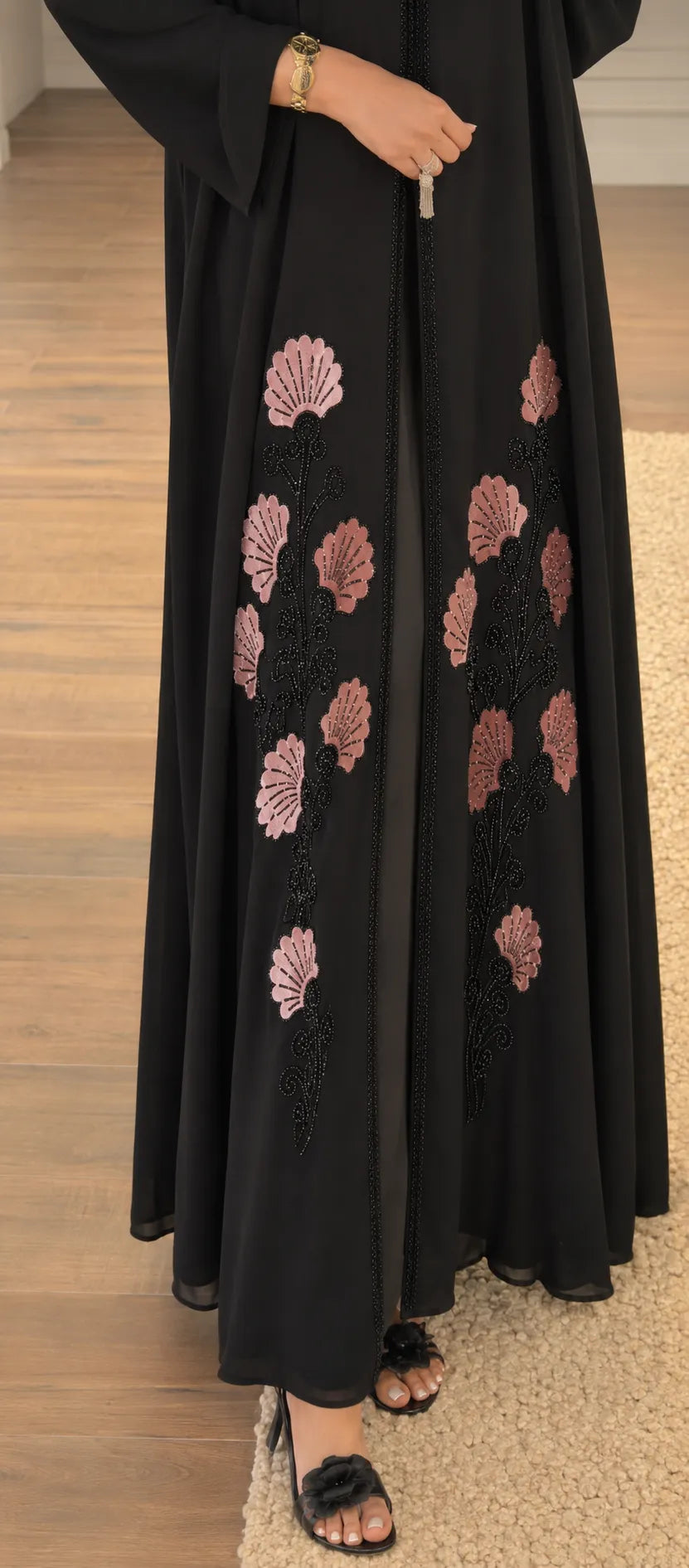 Ravia Blush Bloom Abaya