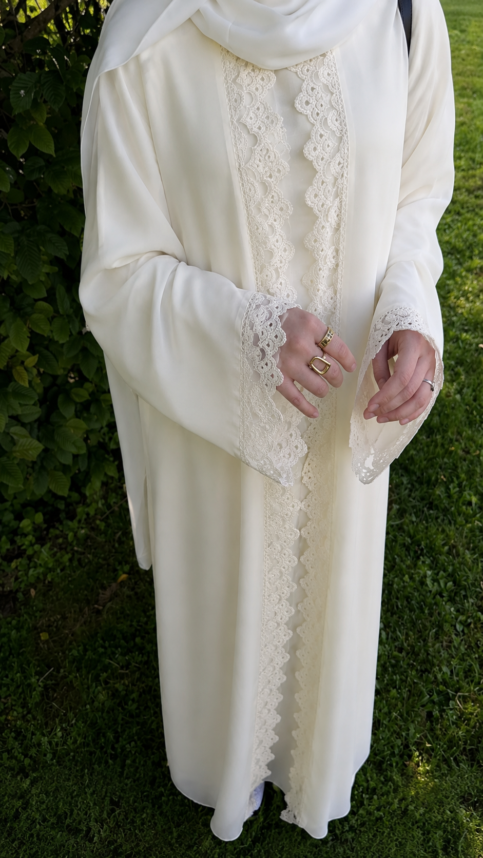 Ivory Lace Drape